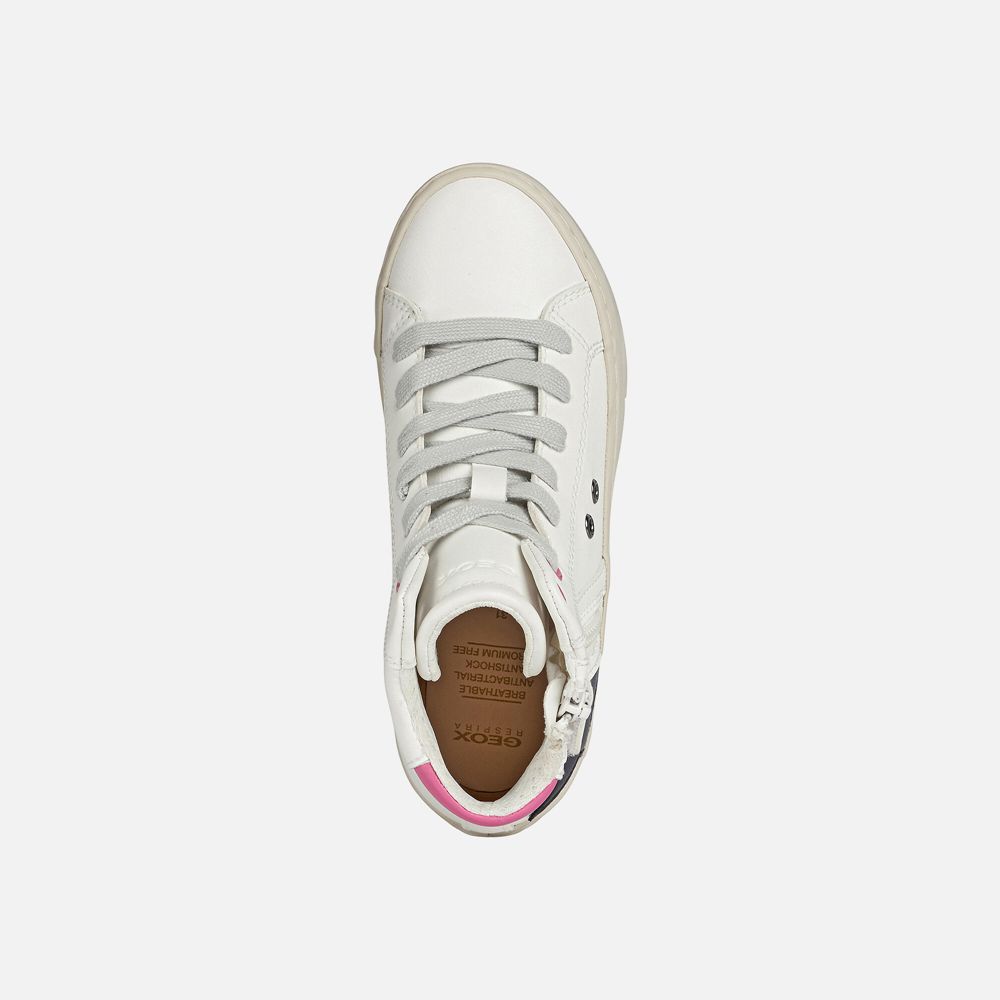 Geox Sneakers White Kalispera - Geox Girls Shoes - QENHKB085